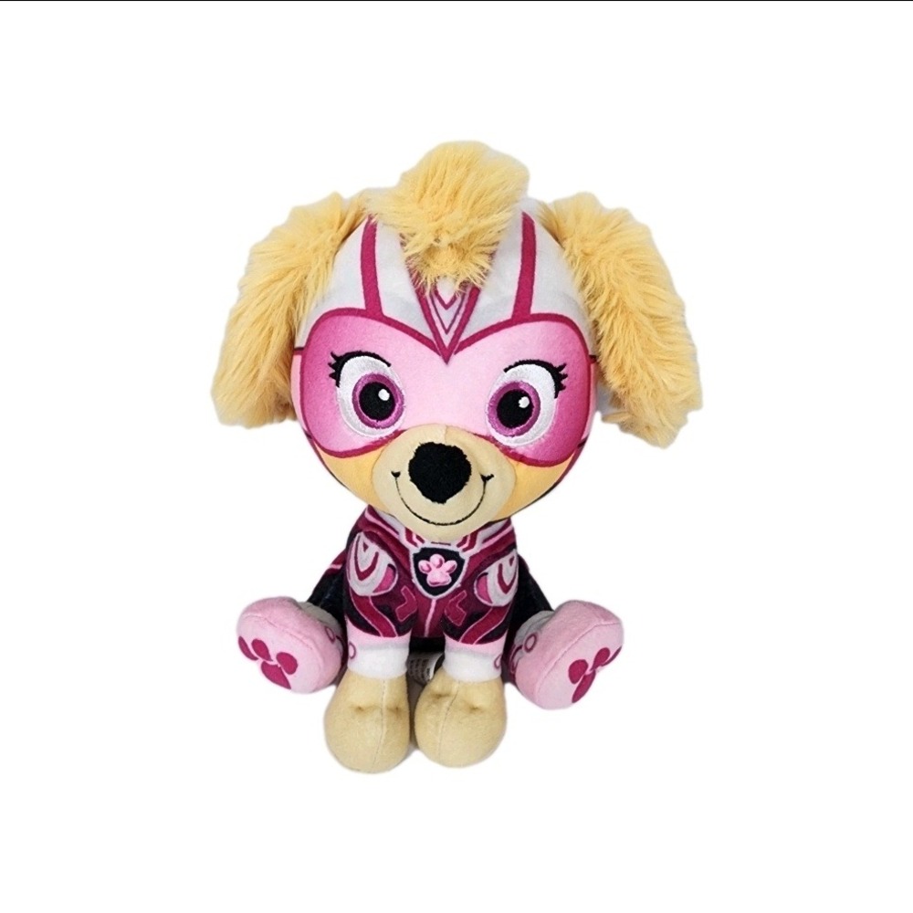 Nickelodeon Paw Patrol Mighty Pups Skye Plush Toy Stuffed Animal‎ Pink